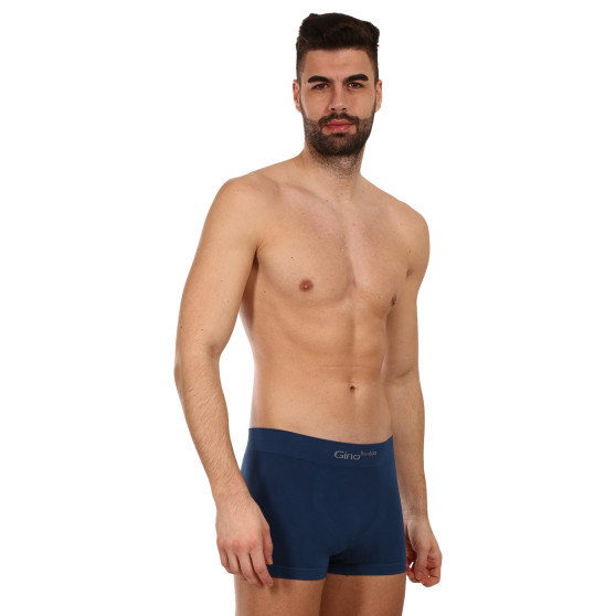 Boxershorts för män Gino sömlös bambu petrol (53004)