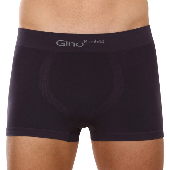 Boxershorts för herrar Gino sömlös bambu grå (53004)