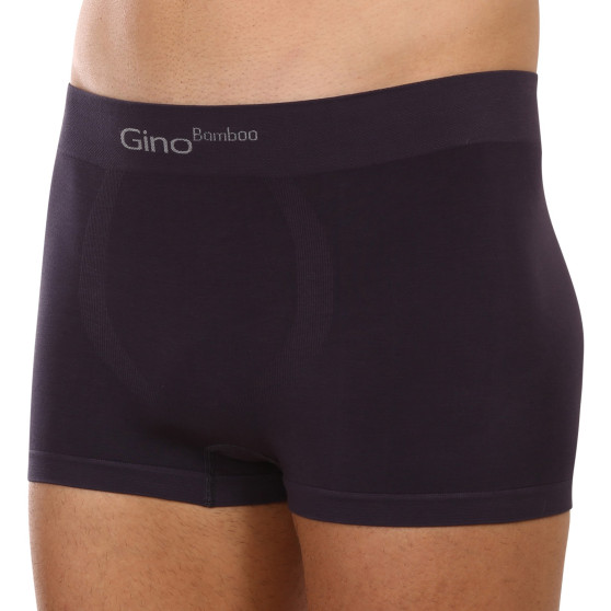 Boxershorts för herrar Gino sömlös bambu grå (53004)