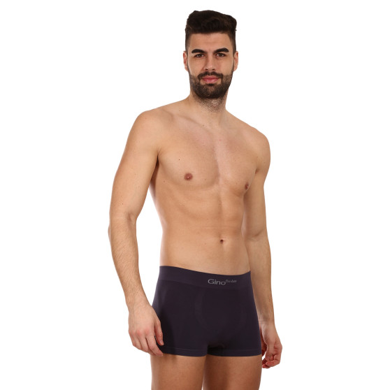 Boxershorts för herrar Gino sömlös bambu grå (53004)