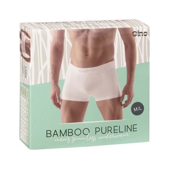 Boxershorts för herrar Gino sömlös bambu grå (53004)