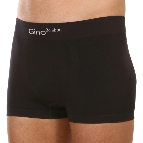 Boxershorts för män Gino bambu sömlös svart (53004)