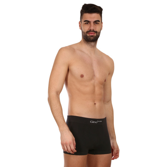 Boxershorts för män Gino bambu sömlös svart (53004)