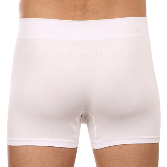 Boxershorts för män Gino sömlös bambu vit (54005)