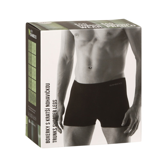 Boxershorts för män Gino sömlös bambu vit (53005)