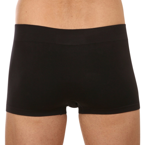 Boxershorts för herrar Gino sömlös bambu svart (53005)