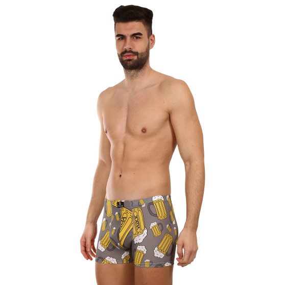 Boxershorts för män VoXX multicolour (Kevin-pivo/velké šedé)