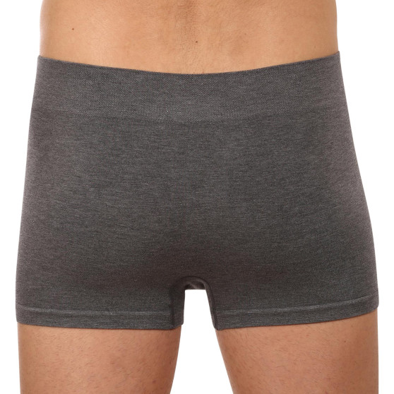 Boxershorts för herrar Gino sömlös bambu grå (53005)