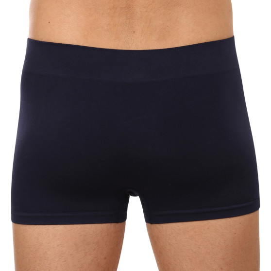 Boxershorts för män Gino sömlös bambu blå (53005)