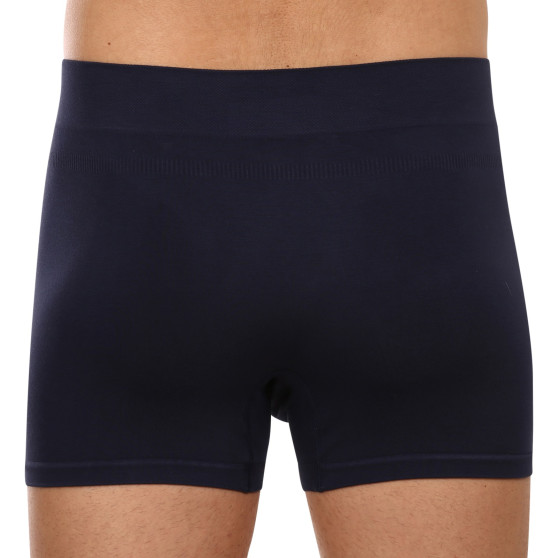 Boxershorts för män Gino sömlös bambu blå (54005)