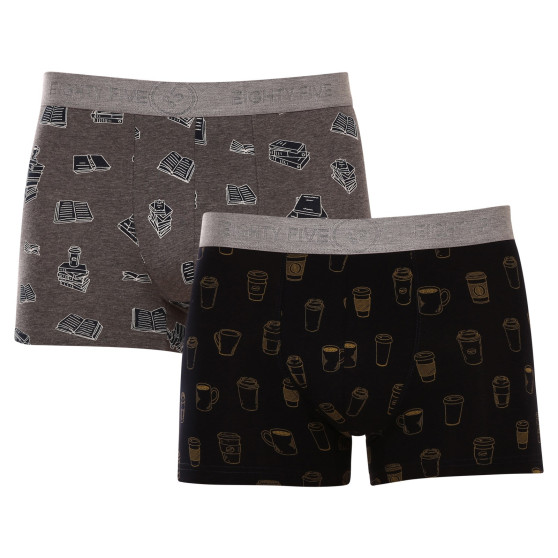 2PACK Boxershorts för herrar John Frank multicolour (JF2BEF24)