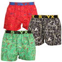 3PACK Boxershorts för herrar Styx art sports gummi flerfärgad (3B13356)