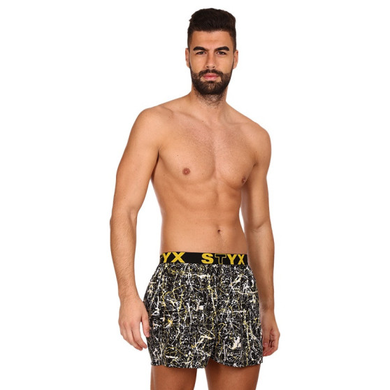 3PACK Boxershorts för herrar Styx art sports gummi flerfärgad (3B13356)