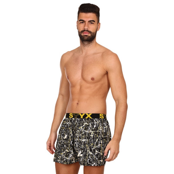 3PACK Boxershorts för herrar Styx art sports gummi flerfärgad (3B13356)