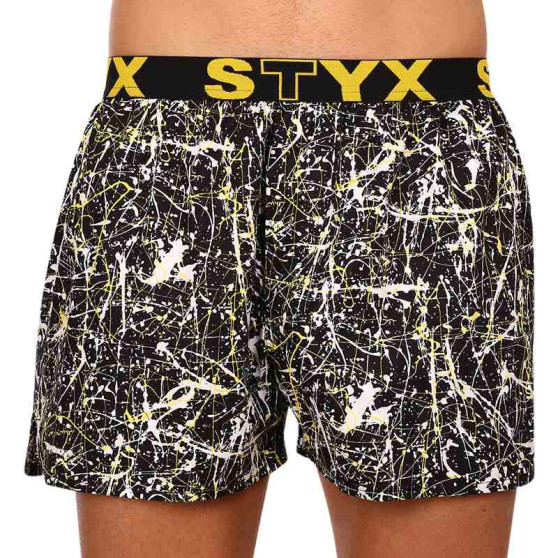 3PACK Boxershorts för herrar Styx art sports gummi flerfärgad (3B13356)