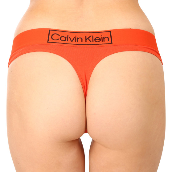 Stringtrosor för damer Calvin Klein orange (QF6774E-3CI)