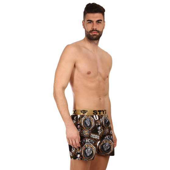 Boxershorts för herrar Styx art / KTV sport gummi - guld gummi (BTZ1655)