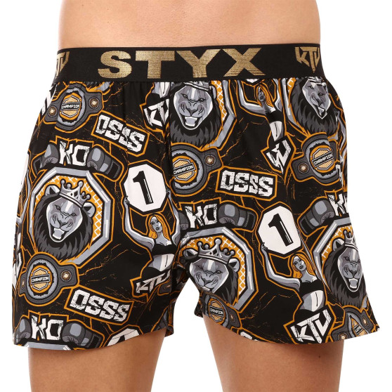 Boxershorts för herrar Styx art / KTV sports gummi - svart gummi (BTC1655)