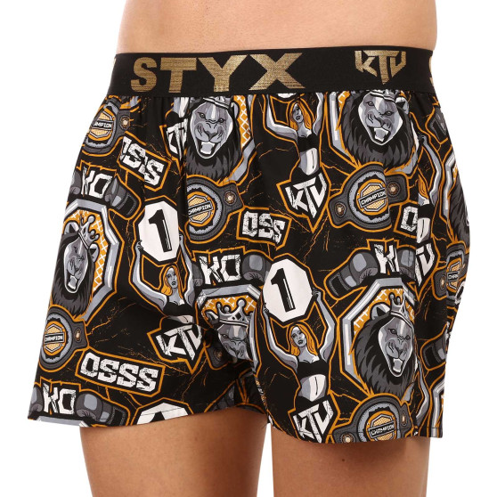 Boxershorts för herrar Styx art / KTV sports gummi - svart gummi (BTC1655)