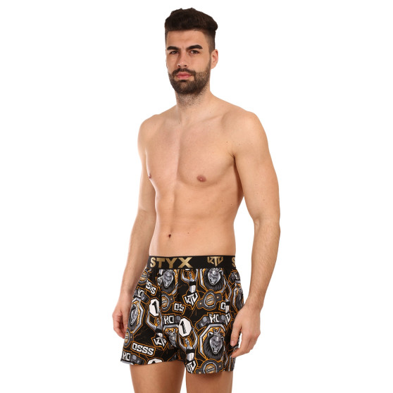 Boxershorts för herrar Styx art / KTV sports gummi - svart gummi (BTC1655)