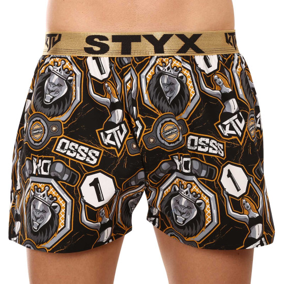 2PACK Boxershorts för herrar Styx konst / KTV sport gummi (2BT1655)