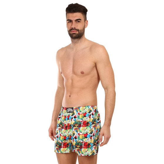 Boxershorts för herrar Styx premium art classic rubber emoji (AP954)