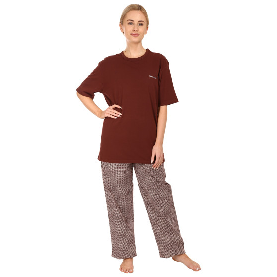 Pyjamas för dam Calvin Klein brun (QS6976E-CD1)