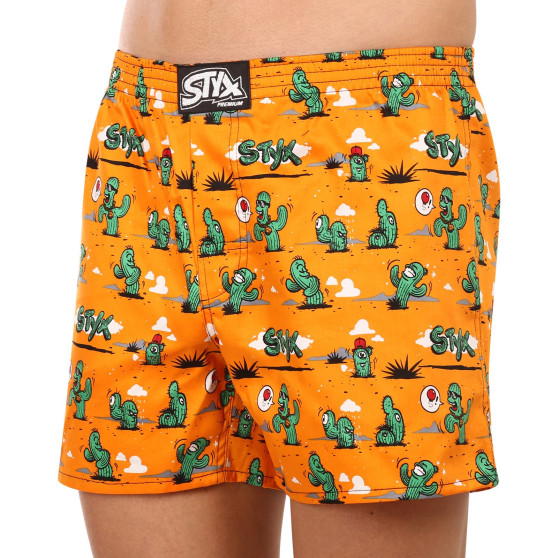 Boxershorts för herrar Styx premium art classic rubber cactus (AP1351)