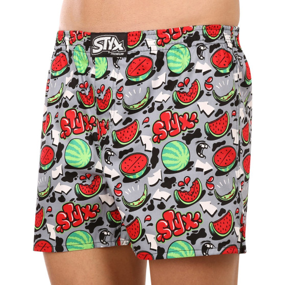 Boxershorts för herrar Styx premium art classic rubber melons (AP1459)