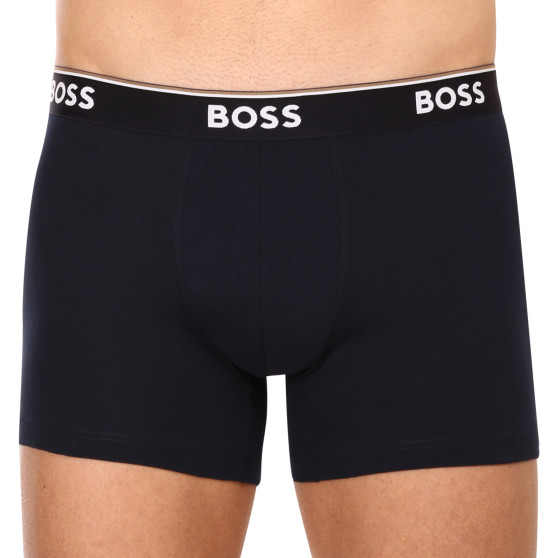 3PACK Boxershorts för herrar BOSS mörkblå (50475282 480)