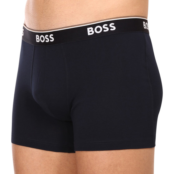 3PACK Boxershorts för herrar BOSS mörkblå (50475282 480)