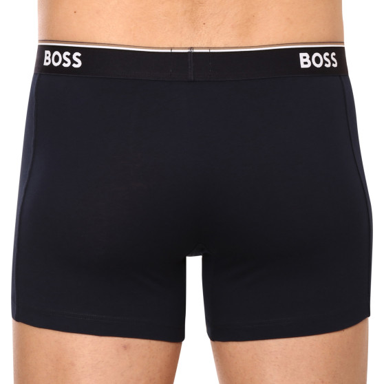 3PACK Boxershorts för herrar BOSS mörkblå (50475282 480)