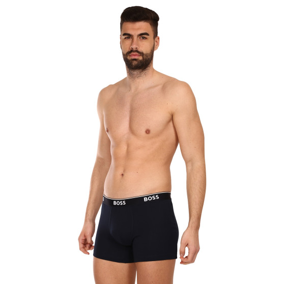 3PACK Boxershorts för herrar BOSS mörkblå (50475282 480)