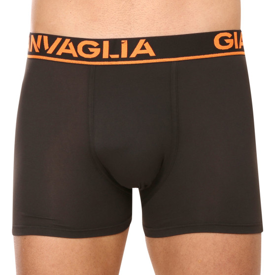 5PACK Boxershorts för herrar Gianvaglia svart (GVG-5010)