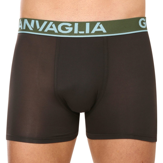 5PACK Boxershorts för herrar Gianvaglia svart (GVG-5010)