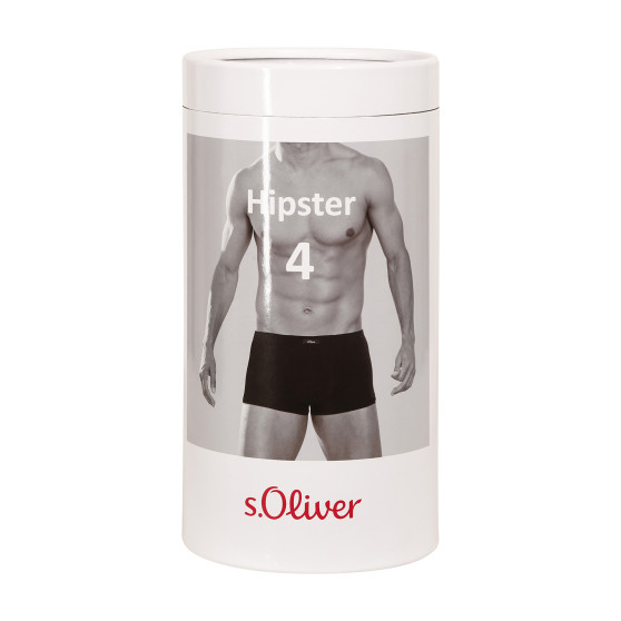 4PACK Boxershorts S.Oliver svart för herrar (MH-35H-48706757)