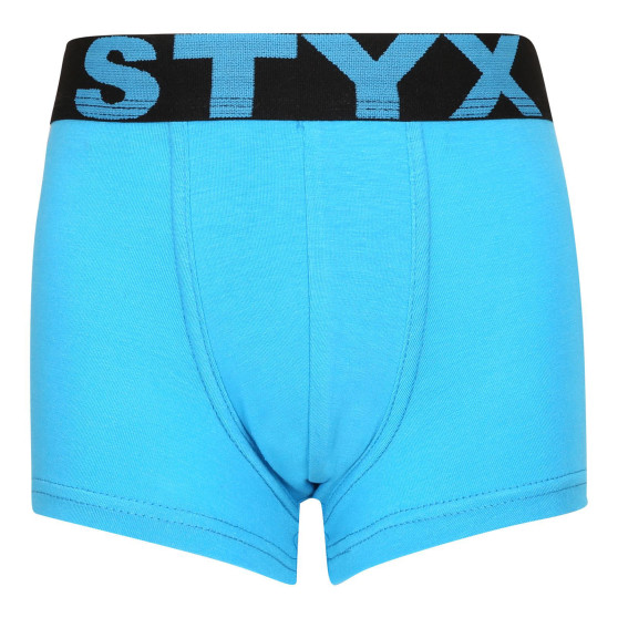 Boxershorts för barn Styx sport elastisk ljusblå (GJ1169)