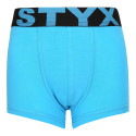 Boxershorts för barn Styx sport elastisk ljusblå (GJ1169)