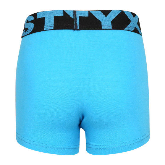 Boxershorts för barn Styx sport elastisk ljusblå (GJ1169)