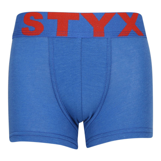 Boxershorts för barn Styx sport elastisk blå (GJ967)