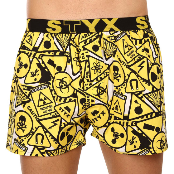 3PACK Boxershorts för herrar Styx art sports gummi flerfärgad (3B11290)