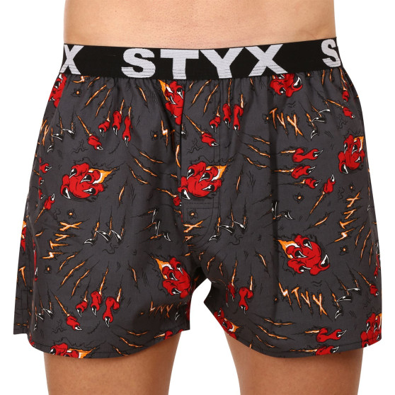 5PACK Boxershorts för herrar Styx art sports gummi flerfärgad (5B1391023)