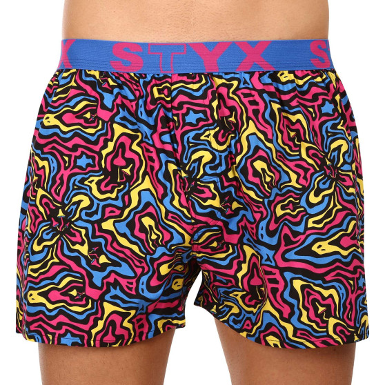 5PACK Boxershorts för herrar Styx art sports gummi flerfärgad (5B1391023)