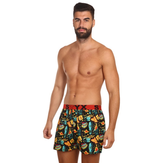 5PACK Boxershorts för herrar Styx art sports gummi flerfärgad (5B1455648)