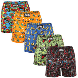 5PACK Boxershorts för herrar Styx premium art classic gummi (5AP9551913)