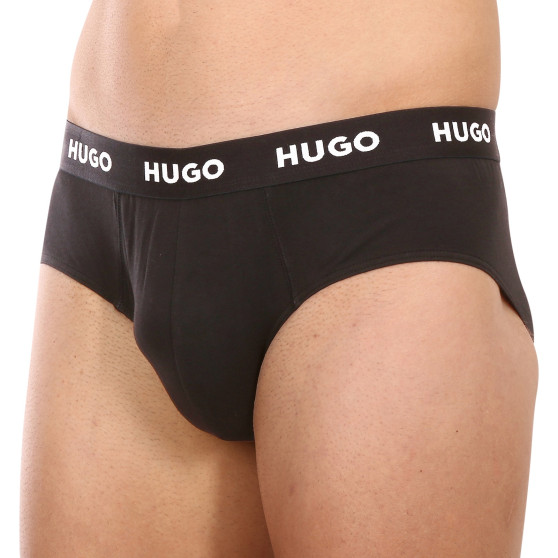 3PACK herrkalsonger HUGO svart (50469763 001)