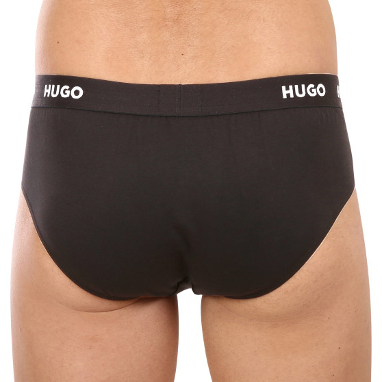 3PACK herrkalsonger HUGO svart (50469763 001)