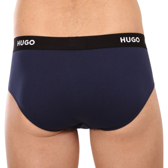 3PACK herrkalsonger HUGO mörkblå (50469763 410)