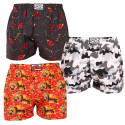 3PACK Boxershorts för herrar Styx art classic rubber flerfärgad (3A14427)