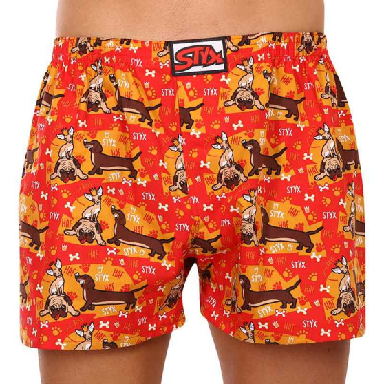 3PACK Boxershorts för herrar Styx art classic rubber flerfärgad (3A14427)